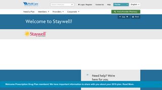 
                            1. Welcome to Staywell | WellCare - Staywell Medicaid Portal