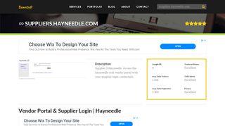 
                            5. Welcome to Suppliers.hayneedle.com - Vendor Portal ... - Indonewyork Portal