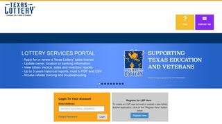 Welcome to Texas Lottery Services Portal - Lsp Portal