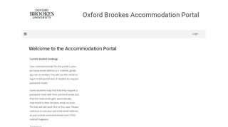 
Welcome to the Accommodation Portal - Oxford Brookes ...  

