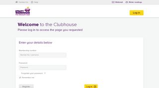 
                            2. Welcome to the Clubhouse - the Utility Warehouse - Utility Warehouse Extranet Portal Page
