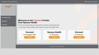 
                            4. Welcome to the Connect Portal from Syneos Health - Inventiv Health Email Login