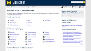 
                            2. Welcome to the IT Services Portal | IT Services Portal - University of ... - U Service Portal