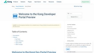
                            3. Welcome to the Kong Developer Portal Preview - v0.31-x | Kong ... - Kong Developer Portal