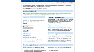 
                            8. Welcome to the Medicare Provider Enrollment, Chain, and ... - Indiana Medicare Provider Portal