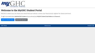 
                            1. Welcome to the MyGHC Student Portal - My Ghc Portal
