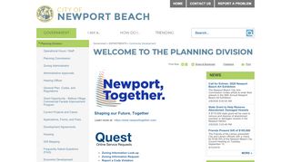 
                            5. Welcome to the Planning Division | City of Newport Beach - Newport Planning Portal