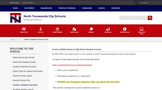 
                            5. Welcome to the Portal / Create a Student Portal Account - Svhs Student Portal