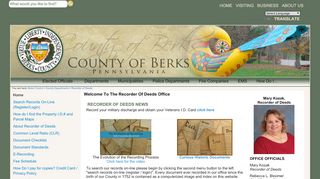 
                            7. Welcome to the Recorder of Deeds Office - County of Berks