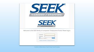 
                            1. Welcome to the SEEK family of companies' Employment Portal. Please ... - Seek Employee Portal