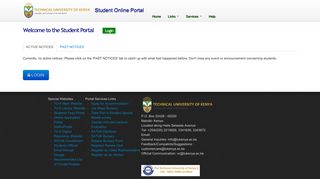 
                            7. Welcome to the Student Portal : Student Portal - Technical University Of Mombasa Student Portal