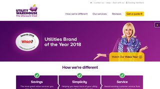 
                            3. Welcome to the Utility Warehouse - Utility Warehouse Extranet Portal Page