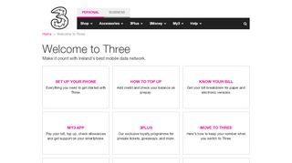 
                            3. Welcome to Three - Three Ie Portal