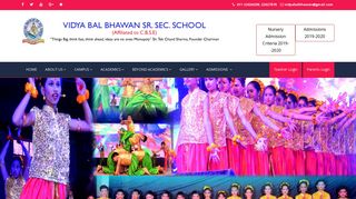 
                            8. Welcome to VIDYA BAL BHAWAN SR. SEC. SCHOOL - Bal Bhavan Public School Parents Login