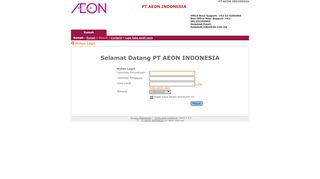 WELCOME TO WEB EDI AEON INDONESIA - Aeon B2b Com My Login