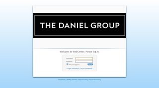 
                            1. Welcome to WebCenter. Please log in. - Daniel Pay Portal