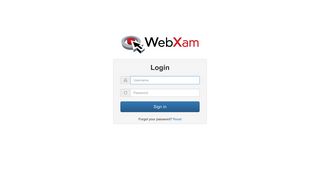 
                            1. Welcome to WebXam - Webexam Portal
