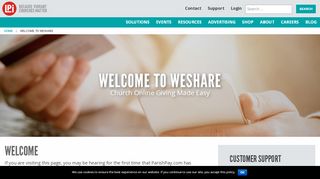 
                            1. Welcome to WeShare - Church Online Giving Made Easy | LPi - Weshare Online Giving Portal