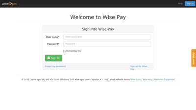 
                            2. Welcome to Wise Pay