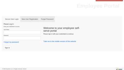 Welcome to your employee self-serve portal