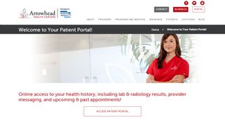 Welcome to Your Patient Portal! | Arrowhead Health Centers - Arrowhead Health Portal