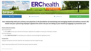 
                            2. Welcome | Wellness Portal | Powered By IncentiSoft Solutions - Erc Health Portal
