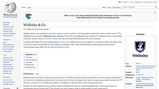 
                            4. Wellesley & Co. - Wikipedia - Wellesley & Co Portal