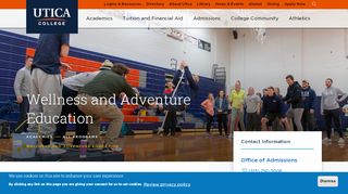 
                            7. Wellness and Adventure Education | Utica College - Adventure To Fitness Teacher Portal