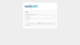 Wellpath Single Sign On Portal - TEST - Ccs Manager Portal