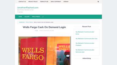 Wells Fargo Cash On Demand Login  JonathanRashad.com