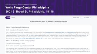 
                            3. Wells Fargo Center Philadelphia Tickets - Philadelphia StubHub - Wells Fargo Center Philly Portal