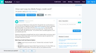 
                            6. Wells Fargo Credit Card Payment Options - WalletHub