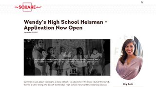 
Wendy's High School Heisman – Application Now Open ...

