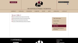
West-Title I - Grandville Public Schools Website - Grandville Public ...
