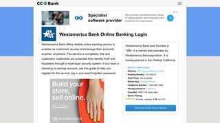 
Westamerica Bank Online Banking Login - CC Bank
