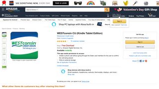 
                            7. WESTconsin CU (Kindle Tablet Edition ... - Amazon.com - Westconsincu Portal