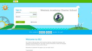 Western Academy Charter School - IXL - Wacs Portal