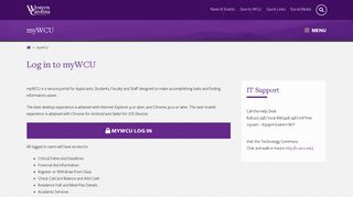 
                            3. Western Carolina University - Log in to myWCU - Wcu Student Portal