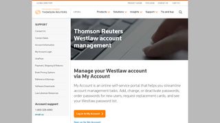 
                            2. Westlaw Account Management | Legal Solutions - Westlaw My Account Portal