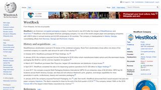 
                            6. WestRock - Wikipedia