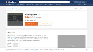 
                            6. Whaaky.com Reviews - 8 Reviews of Whaaky.com | Sitejabber - Whaaky Login