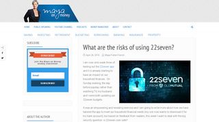 
What are the risks of using 22seven? - Maya on Money  
