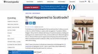
                            8. What Happened to Scottrade? - Investopedia