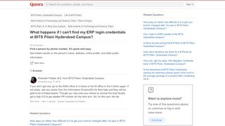 
                            8. What happens if I can't find my ERP login credentials at BITS ... - Erp Login Bits Goa