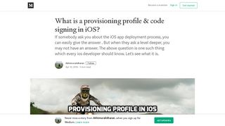 
                            3. What is a provisioning profile & code signing in iOS? - Medium - Apple Provisioning Portal