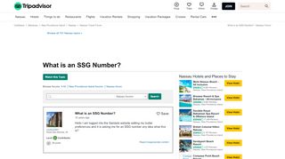 
                            4. What is an SSG Number? - Nassau Forum - TripAdvisor - Sandals Ssg Portal