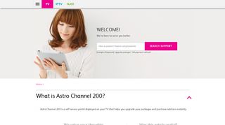 
                            1. What is Astro Channel 200? - Astro Service Portal Channel 200