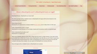 
                            1. What is BlackOpt24.com? BlackOpt24 Scam? - NOI - Blackopt24 Login