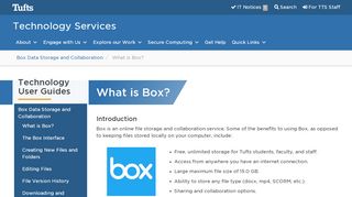 
What is Box? | Technology Services - Tufts Technology Services
