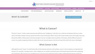 
                            3. What Is Cancer? - NY Cancer Specialists - New York Cancer And Blood Specialists Patient Portal